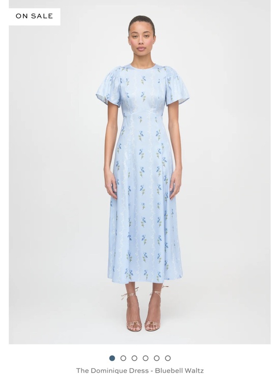 Hill House Dresses & Skirts - Hill House Light Blue Floral Midi Dress Dominique
